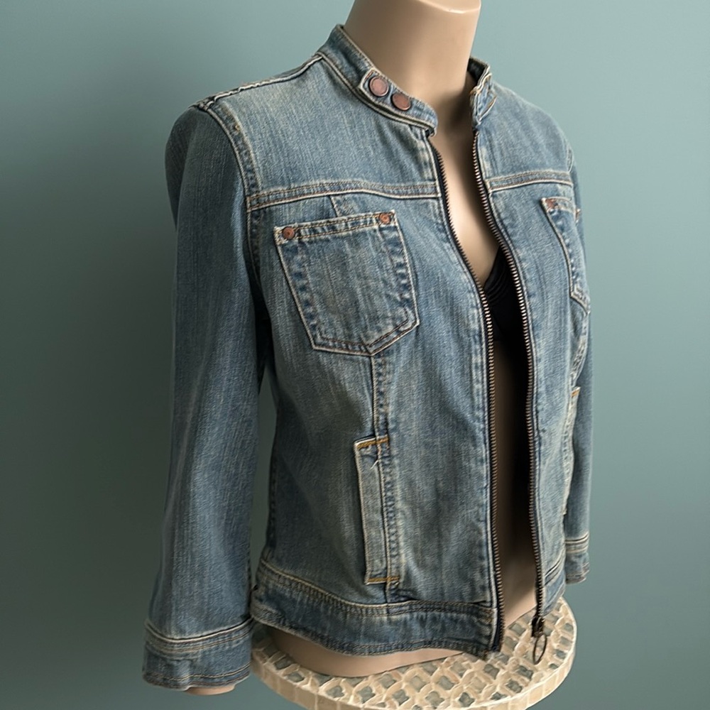 VINTAGE CK JEANS DENIM ZIP JACKET